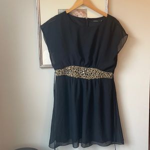 Ark and Co size large black dress with stones